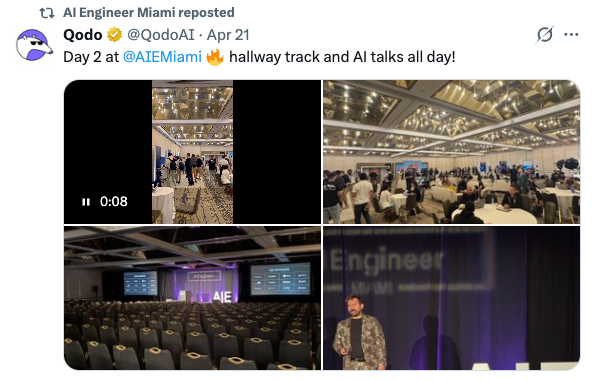 Qodo on day 2 of AI Engineer Miami
