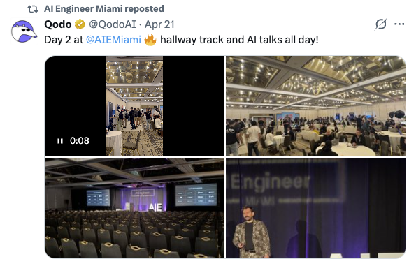 Qodo on day 2 of AI Engineer Miami