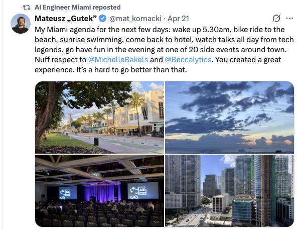 Mateusz Kornacki on his AI Engineer Miami agenda