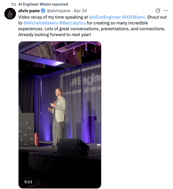 Alvin Pane on speaking at AI Engineer Miami