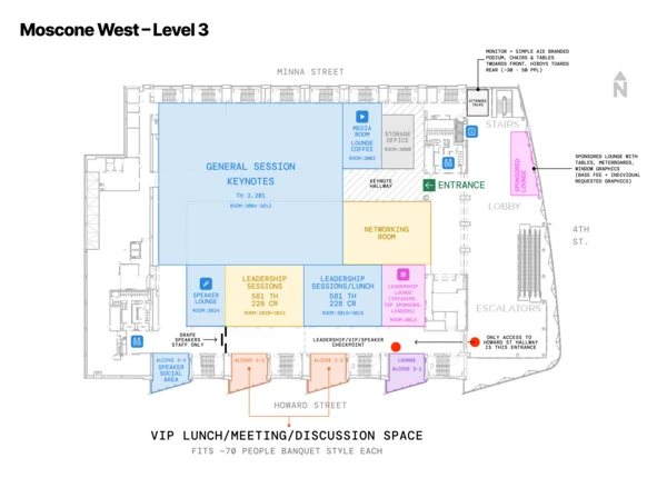 Moscone West Level 3 — Keynotes & Leadership